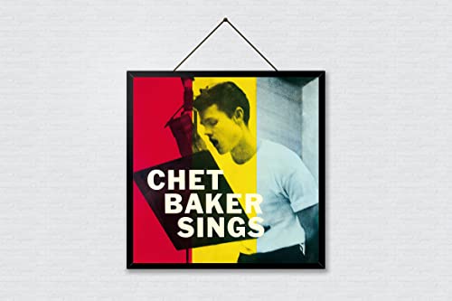Chet Baker 'Sings' Poster, Chet Baker Print, Chet Baker Sings Album Cover, Jazz Poster, Jazz Lover Art (12x12 inches)