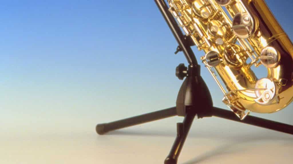 this is a saxophone stand