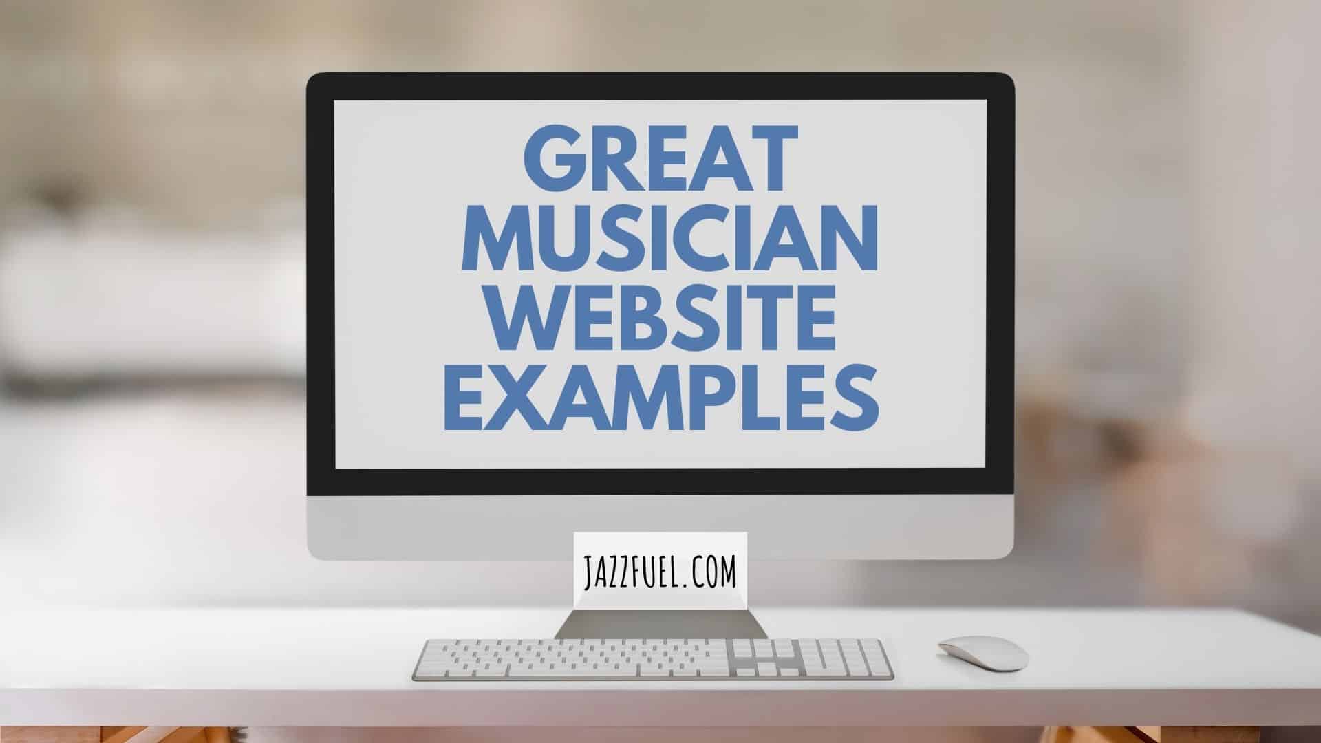 Title: Best Musician Website Examples