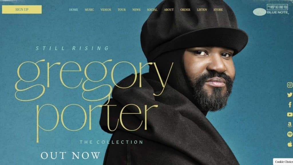 Gregory Porter's website