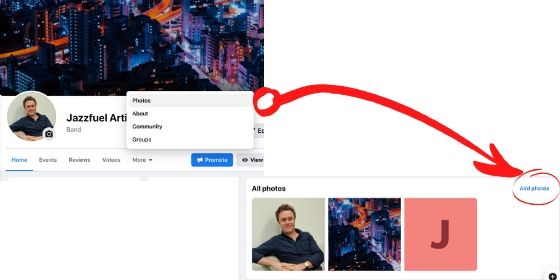 Facebook photos and videos