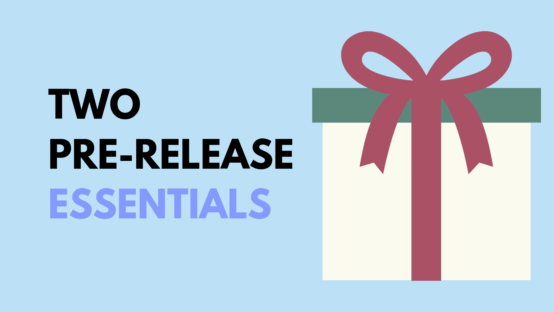 album release singles and Pre-Orders