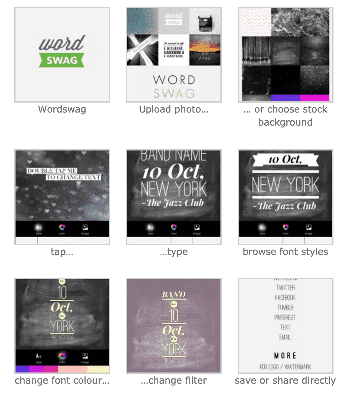 Wordswag for Facebook Boost