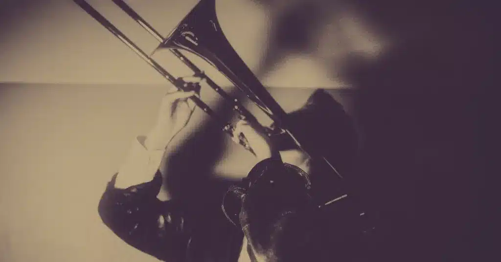 classic trombone player photo